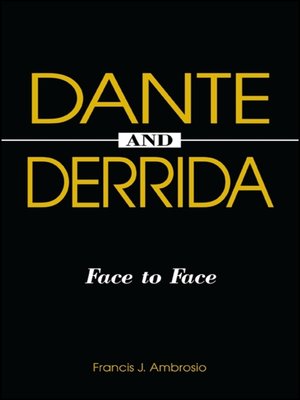cover image of Dante and Derrida